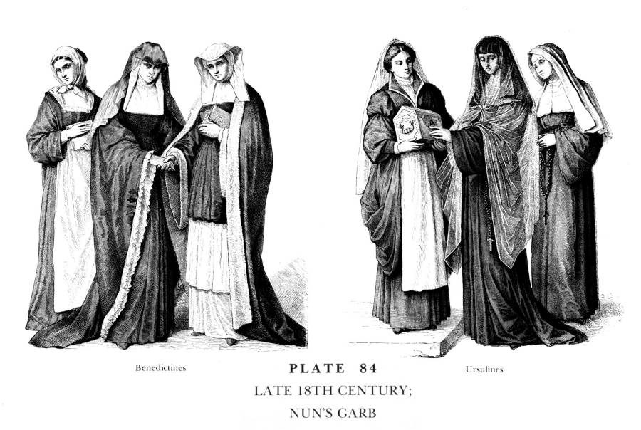 Planche 84b Fin XVIIIe - Habits des Religieuses - Late 18Th Century - Nun's Garb.jpg